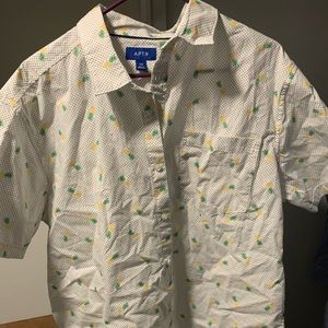 Pineapple Polka Dot Dress Shirt